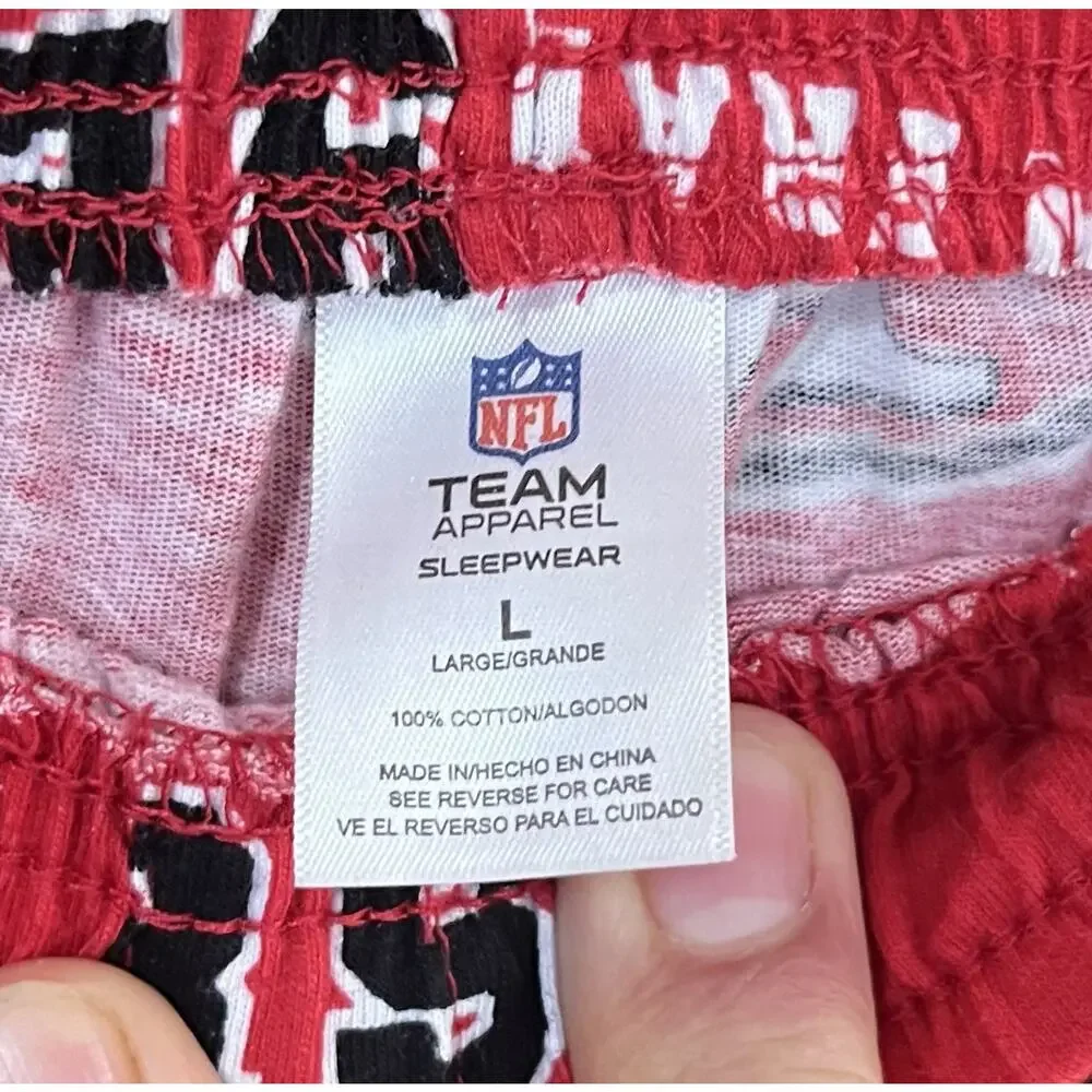 San Francisco 49ers Sleepwear Lounge Pants Large 100% Cotton NFL NWOT